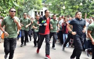 Isi Liburan Presiden Jokowi Joging di Hari Pertama 2019