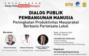 Besok, Menpar dan Deputi KSP Hadiri Dialog di Kampus Unsri