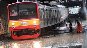 Area PT KAI Daop 1 Jakarta Mengalami Gangguan Dampak Banjir