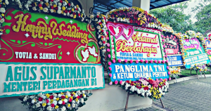 Pernikahan Yovia dan Shandi, Balai Sarwono Dipenuhi Karangan Bunga dari Para Jenderal