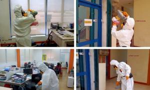 Sinergi dengan Sucofindo, PT JIEP Semprotkan Disinfektan di Kawasan JIEP