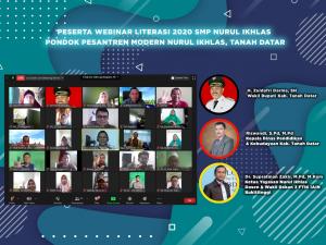SMP Nurul Ikhlas Penggagas Webinar Literasi Perdana di Kabupaten Tanahdatar