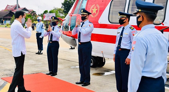 Ini Penampakan Helikopter Merah Putih yang Digunakan Presiden Jokowi