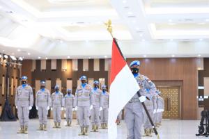 Upacara Pemberangkatan Kontingen Satgas Garuda Bhayangkara II FPU 12 Unamid dan FPU 2 Minusca