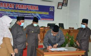 DPRD dan Pemkab Tanah Datar setujui APBD Perubahaan Tahun 2020