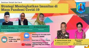 PWJ DKI Jakarta Gelar Webinar Strategi Tingkatkan Imunitas di Masa Pandemi