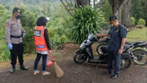 Tidak Pakai Masker, Sebanyak 120 orang warga Tanahdatar diberi sanksi Sosial