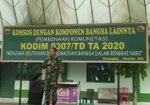 Komandan Kodim 0307 Tanahdatar Ajak Komponen Bangsa tetap memperhatikan kondisi Pandemic sekarang