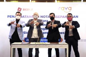 Selamat! SiCepat Ekspres dan Bank Raya Jalin Kerjasama Garap Pembiayaan Sektor Gig Economy