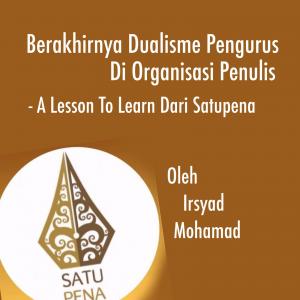 Akhir Dari Dualisme Di Organisasi Penulis