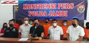 Dalam Tiga Bulan Terakhir, Ditresnarkoba Polda Jambi Amankan 10 Tersangka Kurir Narkoba