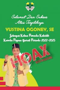 Pemuda Katolik: Yustina Ogoney Ketua Komda Papua Barat Berita Bohong