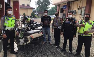 Bergaya dengan Motor Curian di Jalan Raya, Pelaku Langsung Diamankan Polisi