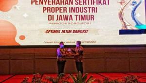 Pabrik Gula PTPN XI Raih Penghargaan Proper Biru Industri Jawa Timur