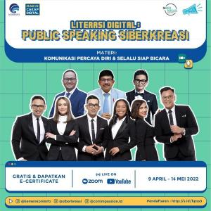 GNLD Kemenkominfo Gelar Kelas Public Speaking Dorong Kemampuan Komunikasi Digital dan Strategi