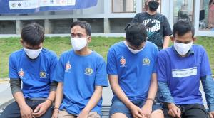 Empat Bandit Spesialis Pecah Kaca Ditangkap Satreskrim Polresta Bogor Kota