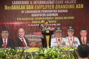 Kemendagri Lakukan Internalisasi Core Values BerAKHLAK bagi ASN di Kabupaten Karimun