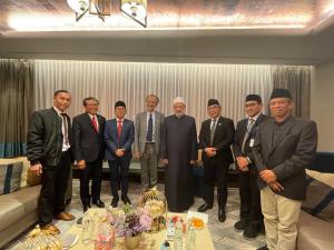 Ketum PBNU Gus Yahya dan Dubes Fadjroel Menghadiri Kongres Pemimpin Dunia dan Agama Tradisional di Kazakhstan