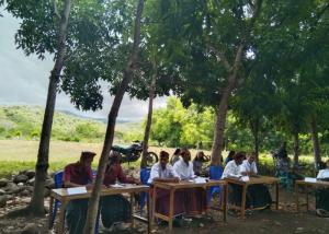 Proses Pemilihan Ketua OSIS SMKN 1 Satarmese, Lima Paslon Ikuti Debat Kandidat