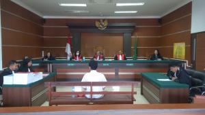 Sidang Perdana Tipikor pemetaan desa kabupaten Sitaro di gelar PN Manado