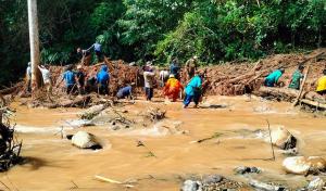 Tanah Longsor di Way Kanan Renggut Dua Korban Jiwa dan Tiga Hilang