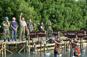 Panglima TNI Tinjau Gladi Bersih Penanaman Mangrove Nasional