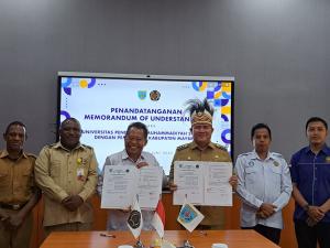 Penandatanganan memorandum of understand antara Universitas Pendidikan Muhammadiyah Sorong