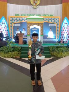 Muhammad Rizal, Siswa MTs Aswaja Pontianak, Juara 3 Lomba MTQ Se-Kota Pontianak