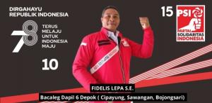 Caleg DPRD Kota Depok, Fidelis Lepa: Mimpi Sejahtera Bersama, Hidup Tanpa Kekerasan