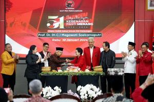 HUT ke-51 PDI Perjuangan, Hasto: Kesatupaduan dengan Akar Rumput Jadi Ciri Utama Ulang Tahun