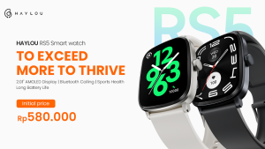 Haylou RS5 Smartwatch Hadir dengan Display AMOLED 2.01"