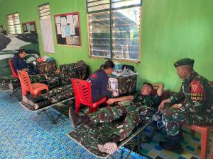 Satgas Yonif 742/SWY KEMBALI Gelar Baksos di Perbatasan RI-RDTL