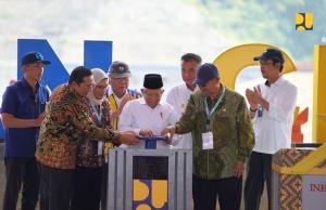 Wapres KH Ma’ruf Amin Resmikan Bendungan ke-43 di Cipanas, Jawa Barat