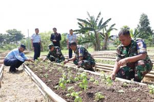 Kunjungan DKPP Pertanian Kota Bandung ke Lahan Ketahanan Pangan Lanud Husein Sastranegara