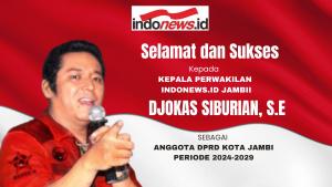 Selamat! Djokas Siburian, Kabiro INDONEWS Jambi Terpilih Jadi Anggota DPRD Kota Jambi