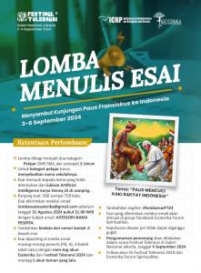 Lomba Esai Untuk Lukisan PAUS MENCUCI KAKI RAKYAT INDONESIA