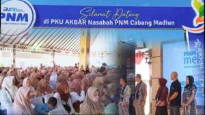 PNM Cabang Madiun Gelar PKU Akbar hingga Pameran UMKM bagi Nasabah Mekaar