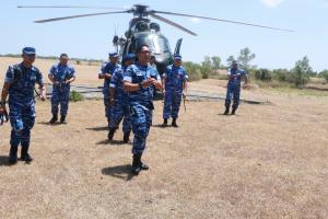 Danlanud Sultan Hasanuddin Lakukan Kunjungan Kerja Di Kabupaten Takalar Sekaligus Tinjau Air Weapon Range TNI AU