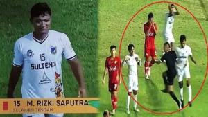 Inilah Rizki Saputra, Atlet Sepakbola Sulteng yang Menghajar Wasit Eko Agus Sugiharto di PON Aceh
