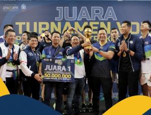 Kanwil BPN Provinsi Jawa Timur Raih Juara Voli Menteri ATR/Kepala BPN Cup 2024