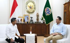 Menteri AHY Bahas Peluang Sinergi dalam Membangun Ekonomi Indonesia dengan Ketum KADIN