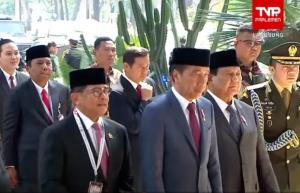 Presiden Jokowi dan Prabowo Subianto Hadir di Acara Pelantikan DPR/DPD RI Periode 2024-2029