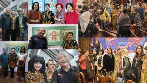 Pembukaan Pameran "Batik Dalam Dimensi Baru" Karya Tiarma Sirait Berlangsung Meriah