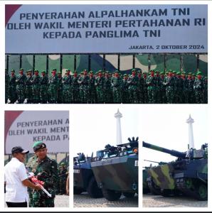 Panglima TNI Terima Alpalhankam dari Kementerian Pertahanan