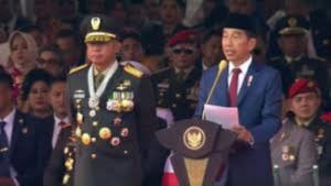 Di Momen HUT ke-79 TNI, Presiden Jokowi Sampaikan Terima Kasih untuk Prabowo Subianto   