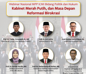 Menelisik Kabinet Merah Putih dan Masa Depan Reformasi Birokrasi dalam Webinar Nasional ICMI
