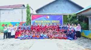 Sukseskan Program Pemerintah, Lanud Sultan Hasanuddin Gelar Uji Coba Makan Bergizi di Sekolah Angkasa dan SDN 56 Pattongtongan