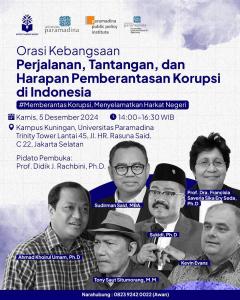 Korupsi di Indonesia Seperti Mengalami Tredmill Effect: Berlari Jauh Tapi Sebenarnya Jalan di Tempat