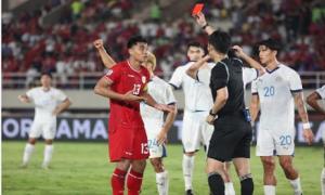 Timnas Indonesia vs Filipina: 20 Menit Babak Pertama Garuda Keteteran, Menit 42 Ferarri Kartu Merah   