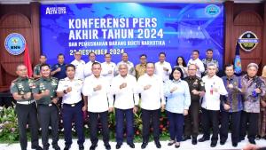 Bakamla RI Hadiri Konferensi Pers dan Pemusnahan Barang Bukti Narkotika